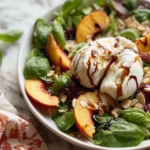 Peach Burrata Salad