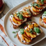Peach Caprese Toast