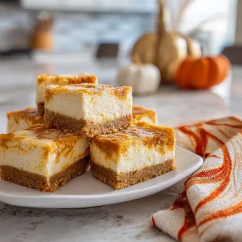 Pumpkin Cheesecake Bars