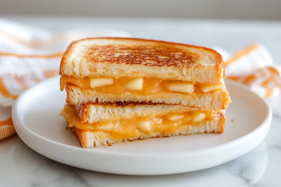 Apple Cheddar Grilled Cheese