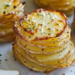 Crispy Cheesy Potato Stacks