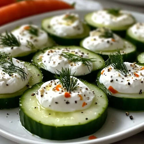 Cucumber Slices With Cream Cheese