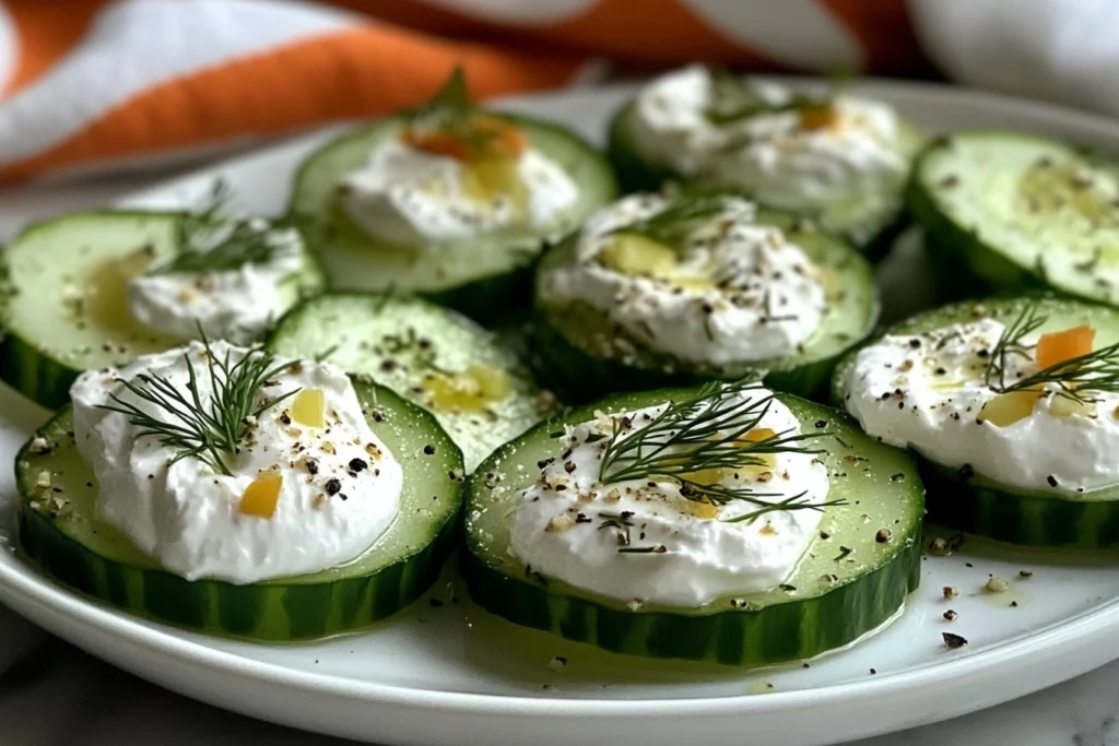 Cucumber Slices With Cream Cheese1