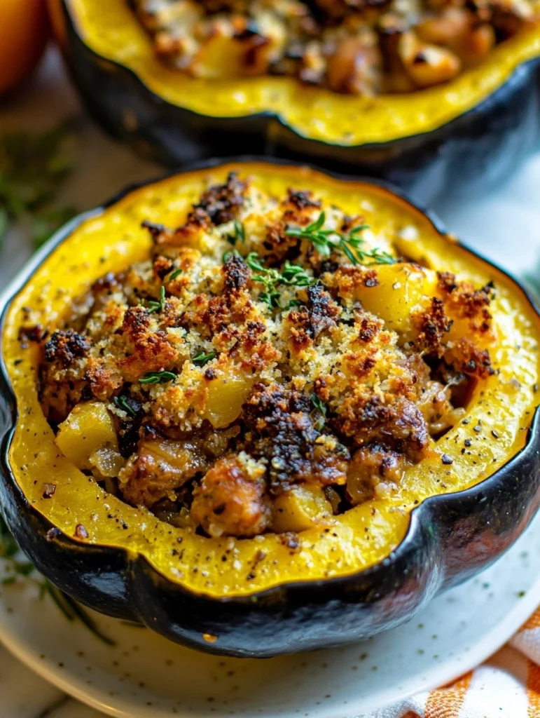 Stuffed Acorn Squash – Cozy Fall Dinner Recipe 2 Stuffed Acorn Squash1