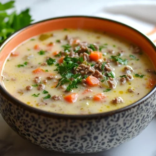 Cheeseburger Soup
