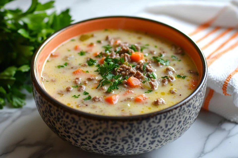 Cheeseburger Soup