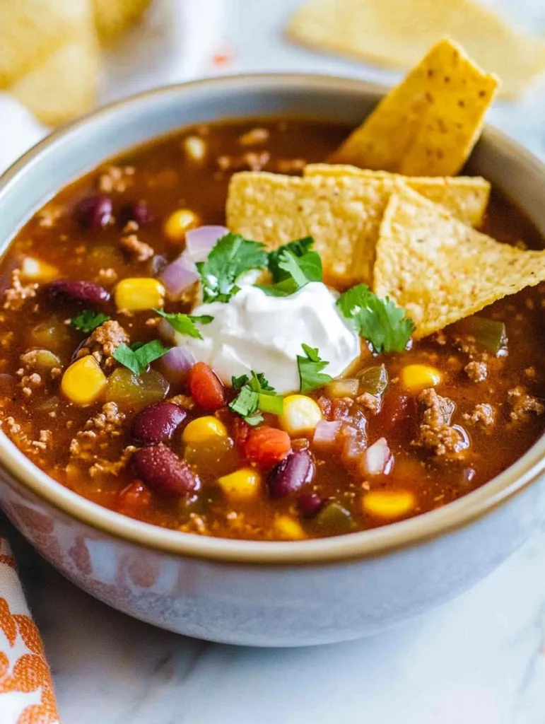Slow Cooker Taco Soup – Hearty, Flavorful &Amp; Effortless 2 Slow Cooker Taco Soup1
