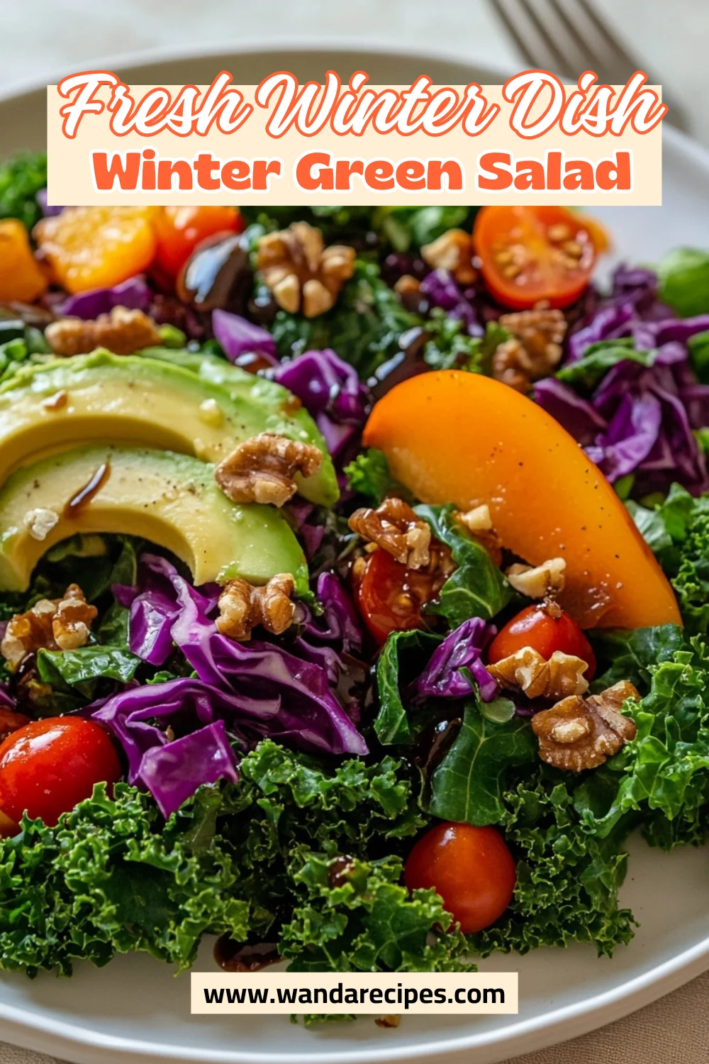 Winter Green Salad With Balsamic Dressing
