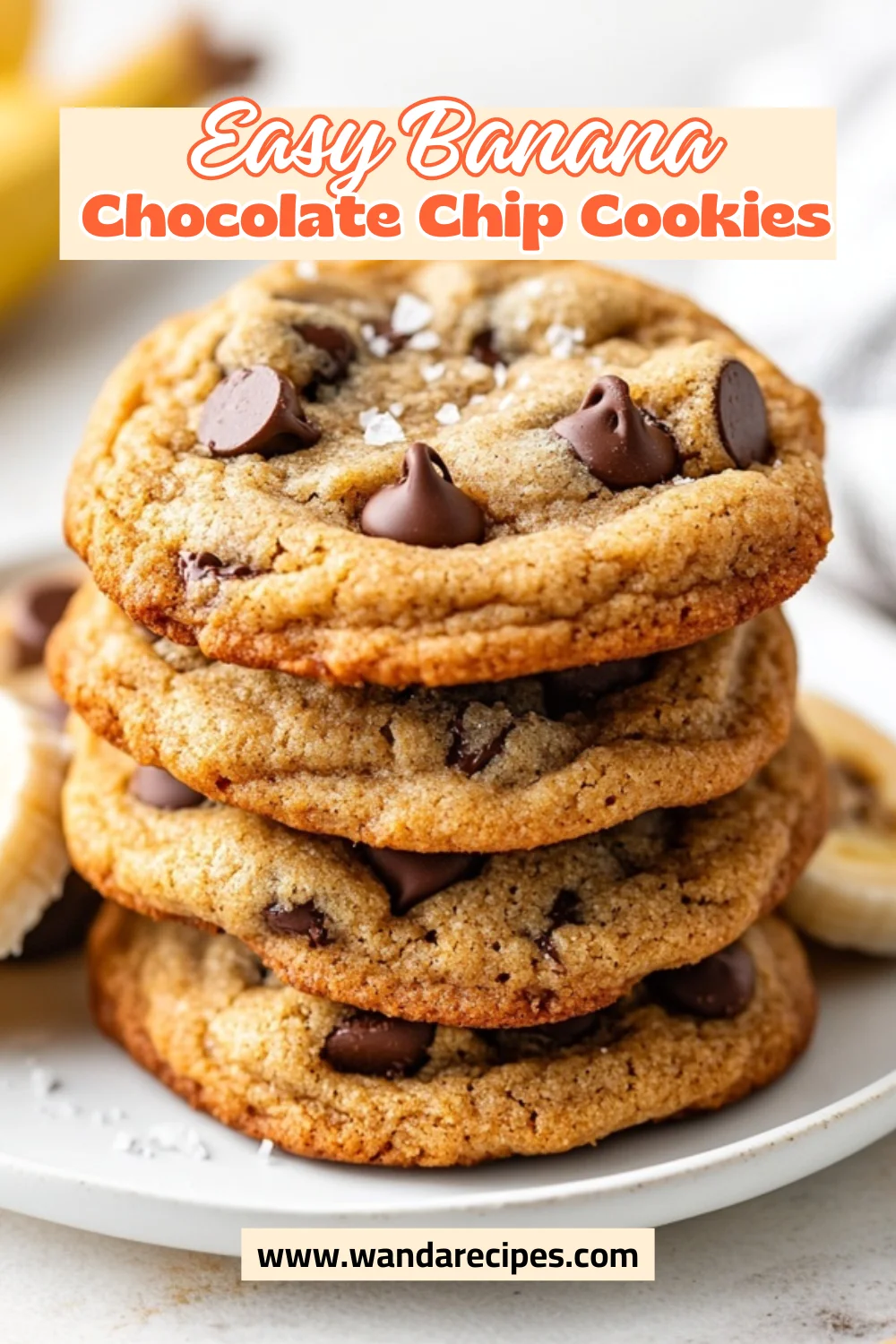 Soft And Irresistible Banana Chocolate Chip Cookies Recipe 2 Banana Chocolate Chip Cookies
