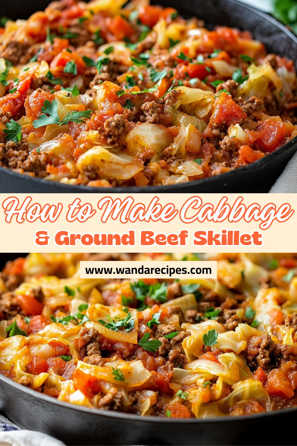 Cabbage And Ground Beef Skillet