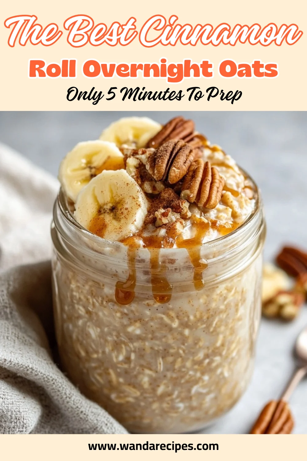 Cinnamon Roll Overnight Oats