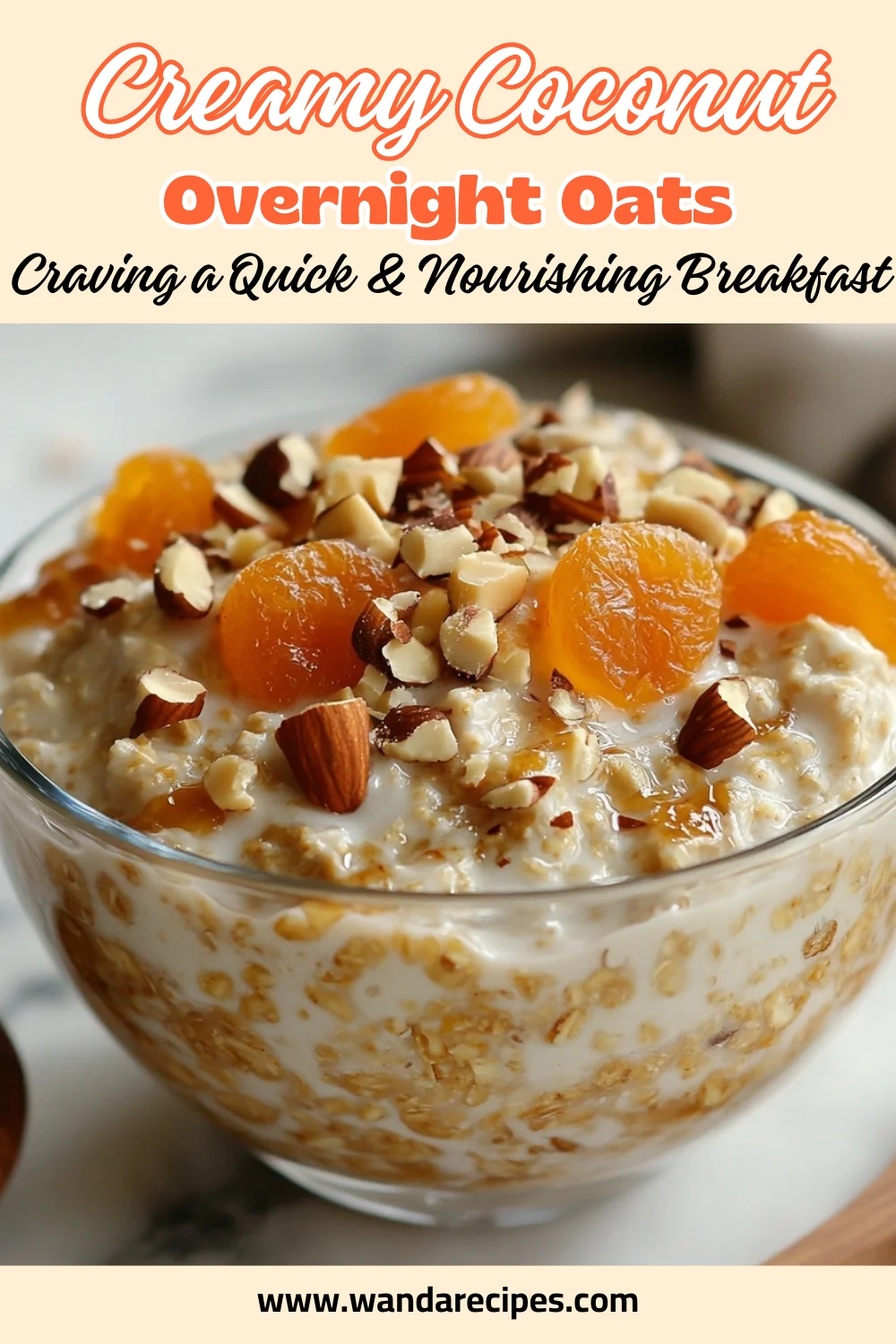 Creamy Coconut Overnight Oats With Dried Apricots &Amp; Hazelnuts 2 Coconut Overnight Oats