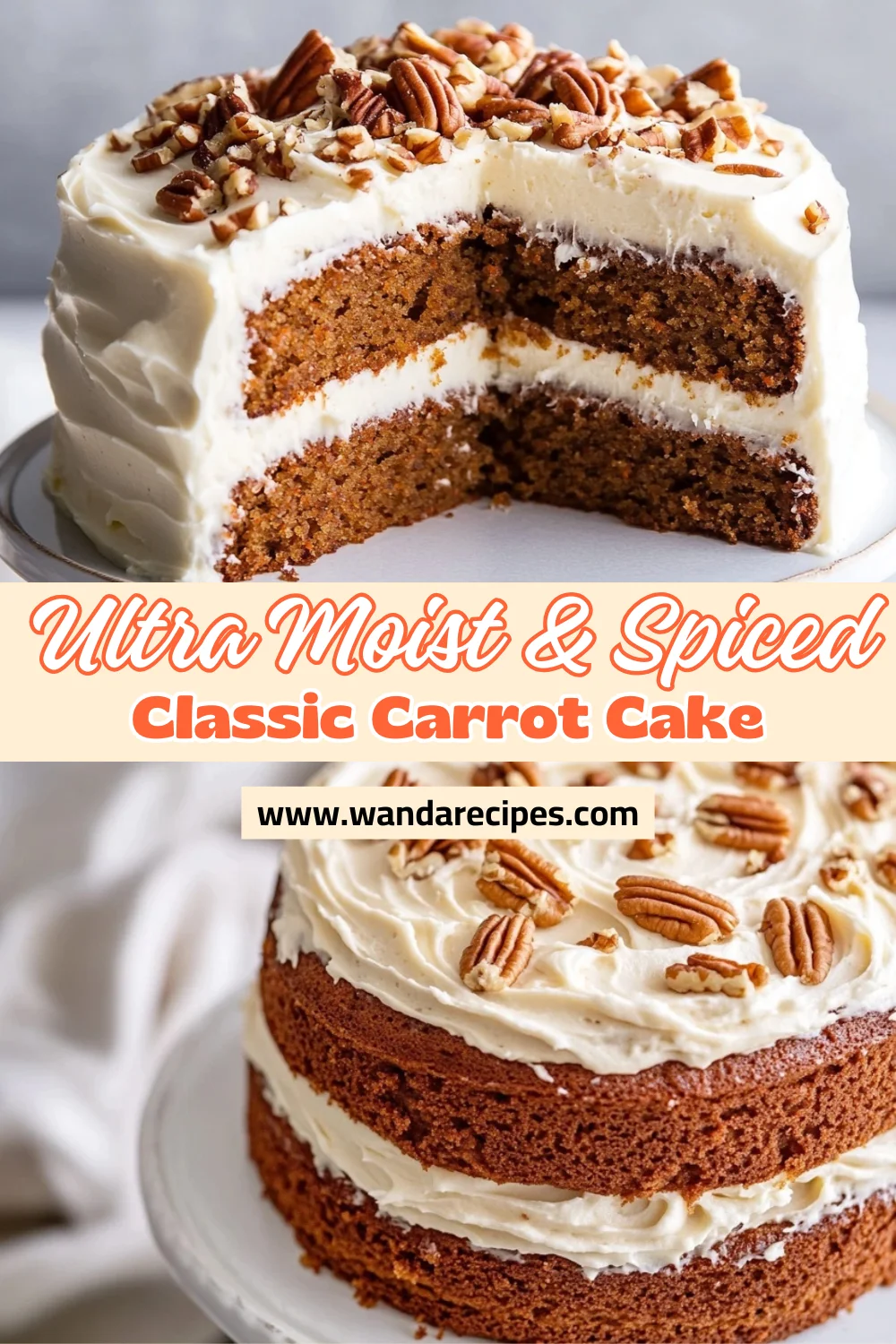 Easy Carrot Cake With Cream Cheese Frosting: A Classic Dessert For Any Occasion 2 Easy Carrot Cake With Cream Cheese Frosting