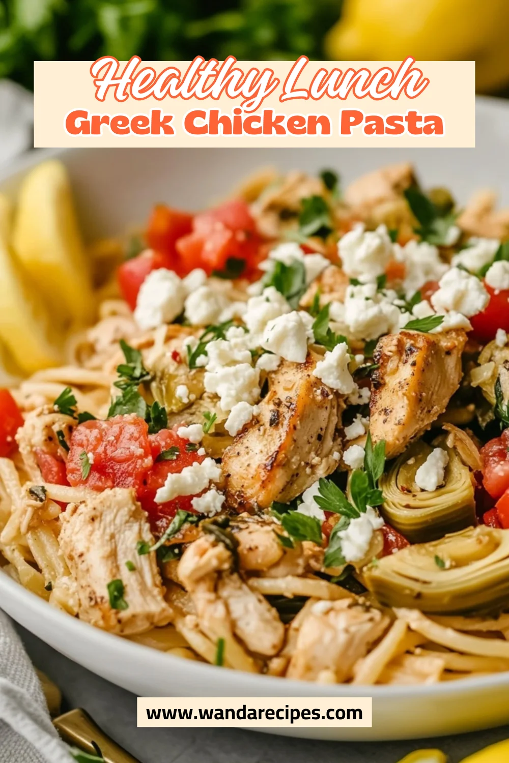 Greek Chicken Pasta: Easy, Healthy, &Amp; Delicious Weeknight Lunch 2 Greek Chicken Pasta