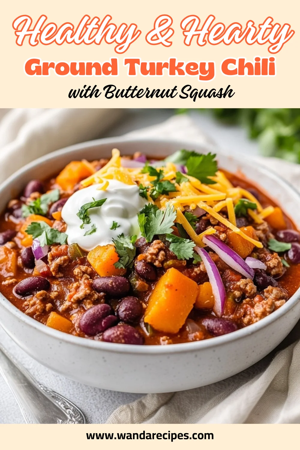 Cozy Ground Turkey Chili With Butternut Squash For Easy Weeknight Dinners 2 Ground Turkey Chili With Butternut Squash