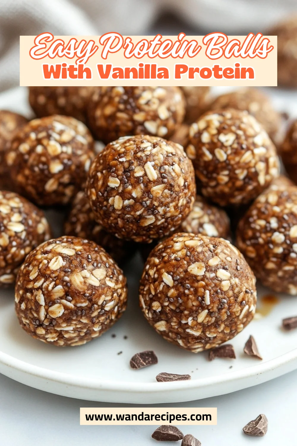 Homemade Protein Balls With Vanilla