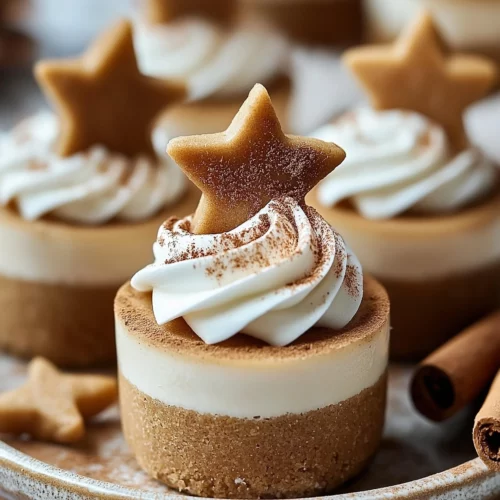 Creamy And Festive No-Bake Gingerbread Cheesecake Cups 3 Festive No-Bake Gingerbread Cheesecake Cups Topped With Whipped Cream And Cinnamon On A Platter, Garnished With Cookie Crumbs