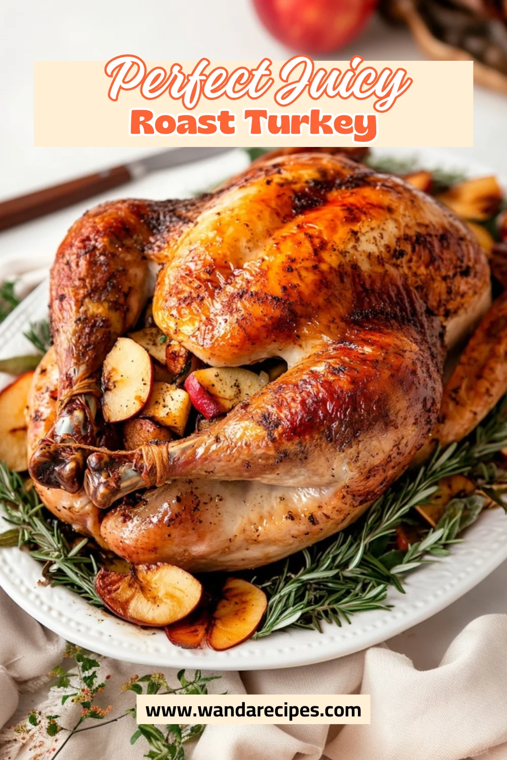 Roast Turkey With Apple Stuffing