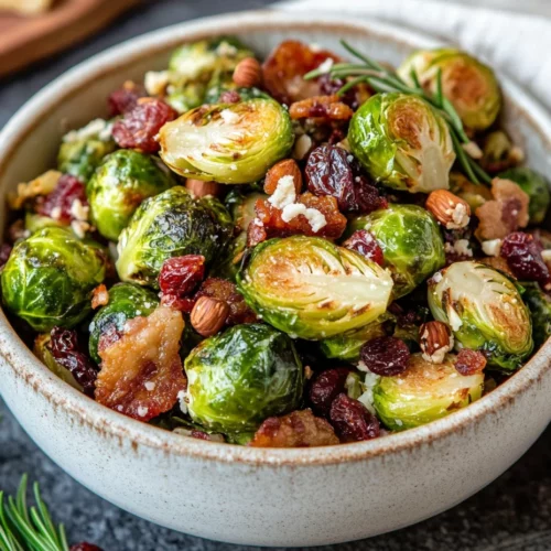 Warm Brussels Sprout Salad With Hazelnuts And Maple Beef Bacon 3 Warm Brussels Sprout Salad With Hazelnuts And Bacon Topped With Pecorino Cheese In A Rustic Bowl