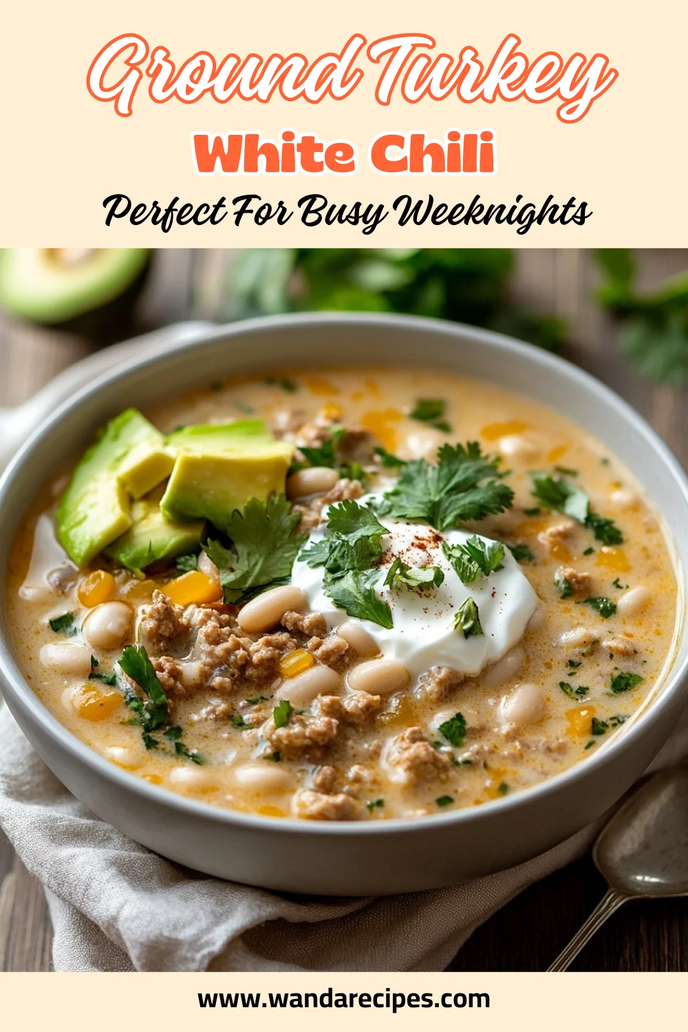 Delicious White Chili With Ground Turkey Recipe Everyone Will Love 2 White Chili With Ground Turkey