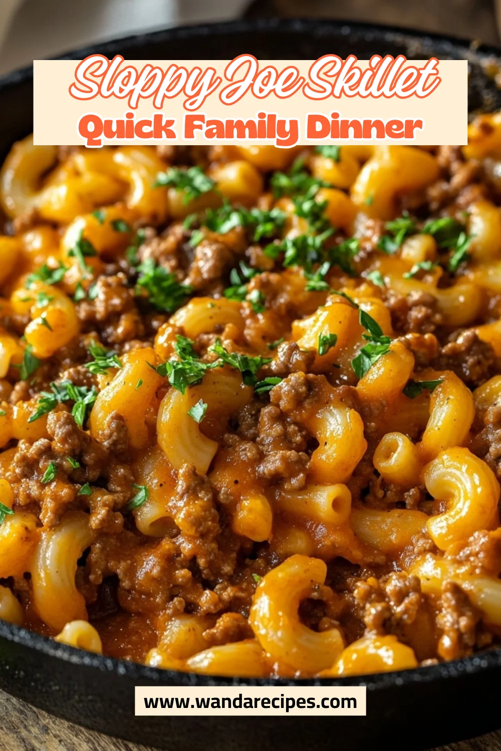 Sloppy Joe Skillet Dinner