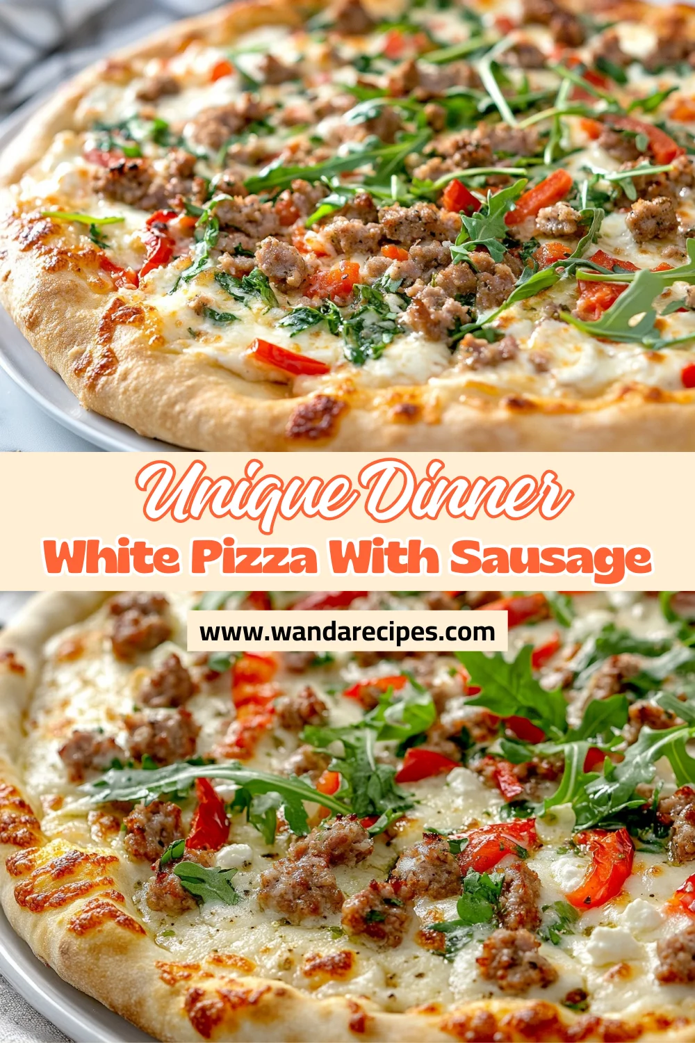 Irresistible White Pizza With Sausage Recipe For An Easy Dinner 2 White Pizza With Sausage